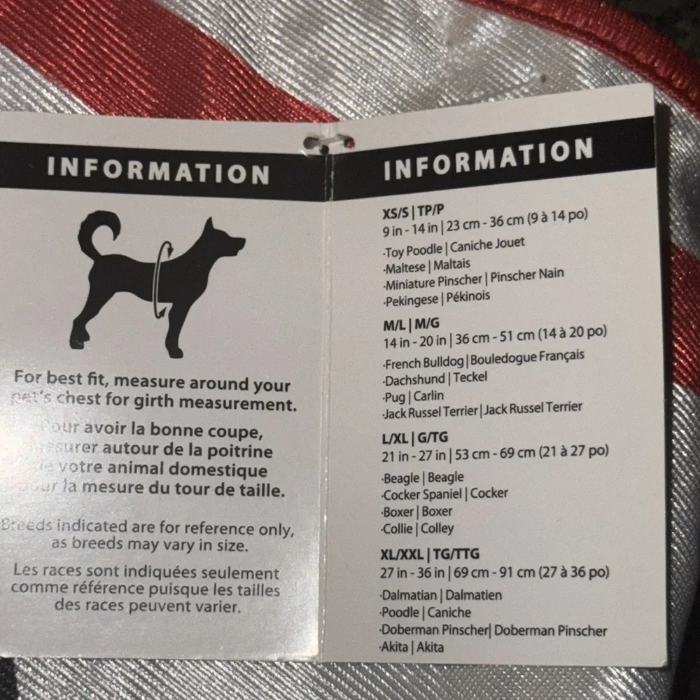 Pup Seltzer Dog Costume - Red and White l/xl